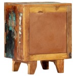 vidaXL Noptieră sculptată manual, 40 x 30 x 50 cm, lemn masiv reciclat