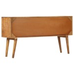 vidaXL Dulap, model imprimat, 130 x 30 x 70 cm, lemn masiv de mango