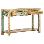 vidaXL Masă consolă, 120 x 40 x 75 cm, lemn masiv reciclat vidaXL Masă consolă, 120 x 40 x 75 cm, lemn masiv reciclat