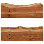 vidaXL Rafturi de perete, 2 buc., 60x20x18 cm, lemn masiv de acacia