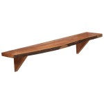 vidaXL Rafturi de perete, 2 buc., 90x20x18 cm, lemn masiv de acacia
