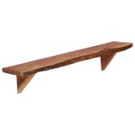 vidaXL Rafturi de perete, 2 buc., 90x20x18 cm, lemn masiv de acacia