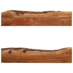 vidaXL Rafturi de perete, 2 buc., 90x20x18 cm, lemn masiv de acacia