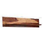 vidaXL Rafturi de perete, 2 buc., 118x26x20 cm, lemn masiv de acacia vidaXL Rafturi de perete, 2 buc., 118x26x20 cm, lemn masiv de acacia