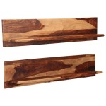vidaXL Rafturi de perete, 2 buc., 118x26x20 cm, lemn masiv de acacia vidaXL Rafturi de perete, 2 buc., 118x26x20 cm, lemn masiv de acacia
