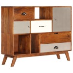 vidaXL Servantă, 115x35x86 cm, lemn masiv de acacia vidaXL Servantă, 115x35x86 cm, lemn masiv de acacia