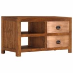 vidaXL Măsuță de cafea cu 2 sertare, 90x40x50 cm, lemn masiv de mango vidaXL Măsuță de cafea cu 2 sertare, 90x40x50 cm, lemn masiv de mango