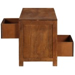 vidaXL Măsuță de cafea cu 2 sertare, 90x40x50 cm, lemn masiv de mango vidaXL Măsuță de cafea cu 2 sertare, 90x40x50 cm, lemn masiv de mango