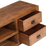 vidaXL Măsuță de cafea cu 2 sertare, 90x40x50 cm, lemn masiv de mango vidaXL Măsuță de cafea cu 2 sertare, 90x40x50 cm, lemn masiv de mango