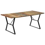 vidaXL Masă de bucătărie, 180 x 90 x 76 cm, lemn masiv reciclat vidaXL Masă de bucătărie, 180 x 90 x 76 cm, lemn masiv reciclat