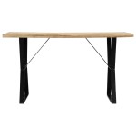 vidaXL Masă de bucătărie, 140 x 80 x 76 cm, lemn masiv de mango vidaXL Masă de bucătărie, 140 x 80 x 76 cm, lemn masiv de mango