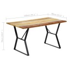 vidaXL Masă de bucătărie, 140 x 80 x 76 cm, lemn masiv reciclat vidaXL Masă de bucătărie, 140 x 80 x 76 cm, lemn masiv reciclat