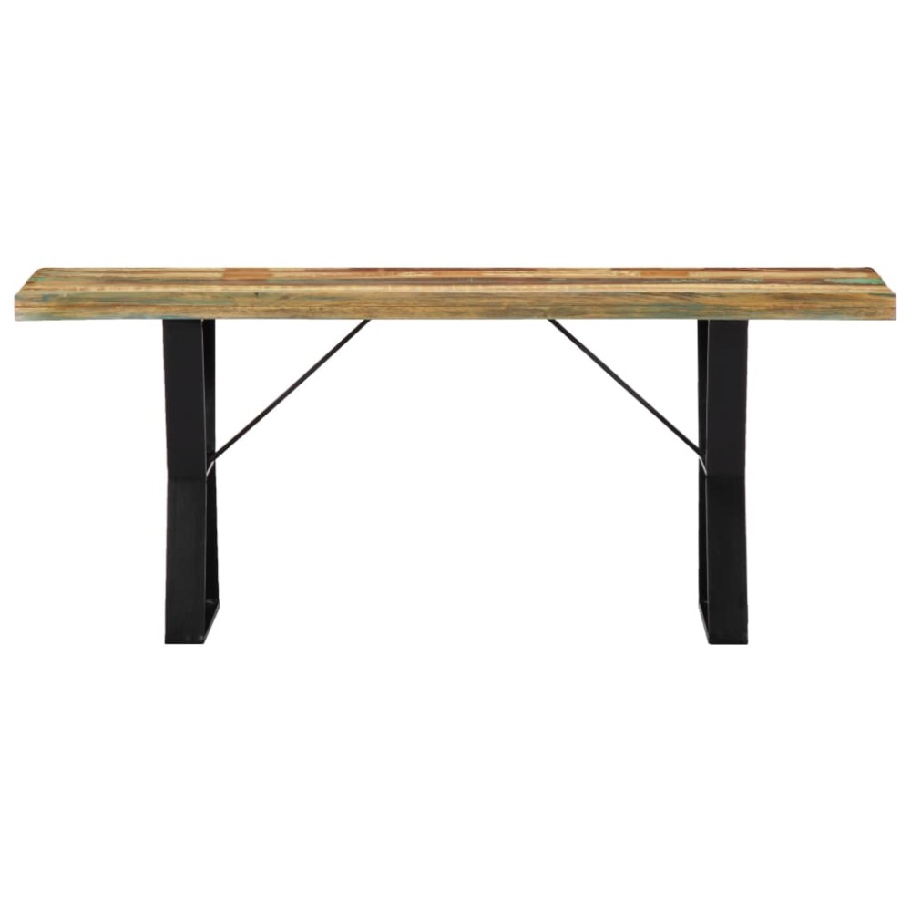 vidaXL Bancă, 110 cm, lemn masiv reciclat