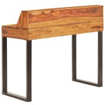vidaXL Birou, 110x50x94 cm, lemn masiv de acacia și oțel vidaXL Birou, 110x50x94 cm, lemn masiv de acacia și oțel