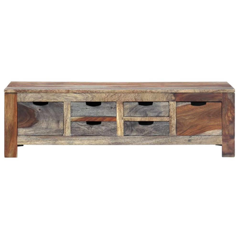 vidaXL Măsuță de cafea, gri, 100x50x30 cm, lemn masiv de acacia
