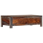 vidaXL Măsuță de cafea, gri, 100x50x30 cm, lemn masiv de acacia