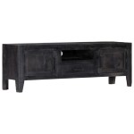 vidaXL Comodă TV, negru, 118 x 30 x 40 cm, lemn masiv de mango vidaXL Comodă TV, negru, 118 x 30 x 40 cm, lemn masiv de mango
