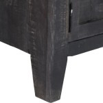 vidaXL Comodă TV, negru, 118 x 30 x 40 cm, lemn masiv de mango vidaXL Comodă TV, negru, 118 x 30 x 40 cm, lemn masiv de mango