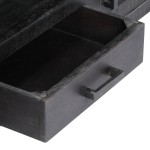 vidaXL Comodă TV, negru, 118 x 30 x 40 cm, lemn masiv de mango vidaXL Comodă TV, negru, 118 x 30 x 40 cm, lemn masiv de mango
