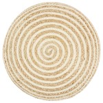 vidaXL Taburet lucrat manual, 45x30 cm, iută vidaXL Taburet lucrat manual, 45x30 cm, iută