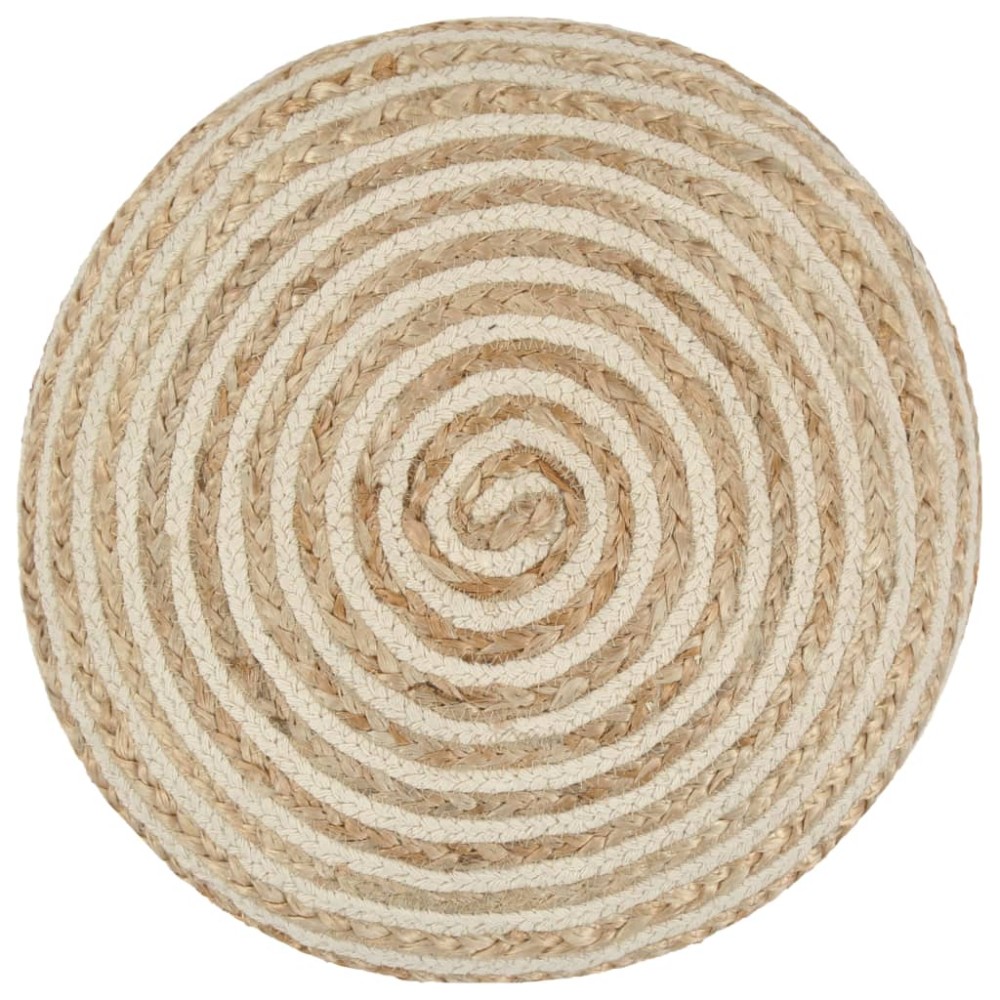 vidaXL Taburet lucrat manual, 40 x 45 cm, iută