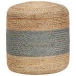 vidaXL Taburet lucrat manual, verde măsliniu, 40 x 45 cm, iută vidaXL Taburet lucrat manual, verde măsliniu, 40 x 45 cm, iută