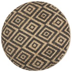 vidaXL Taburet lucrat manual, negru, 45 x 30 cm, iută vidaXL Taburet lucrat manual, negru, 45 x 30 cm, iută