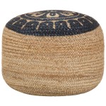vidaXL Taburet puf lucrat manual, 45 x 30 cm, iută vidaXL Taburet puf lucrat manual, 45 x 30 cm, iută
