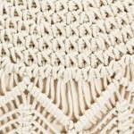 vidaXL Taburet puf macrame lucrat manual, 45 x 30 cm, bumbac vidaXL Taburet puf macrame lucrat manual, 45 x 30 cm, bumbac