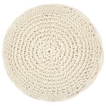 vidaXL Taburet puf macrame lucrat manual, 45 x 30 cm, bumbac vidaXL Taburet puf macrame lucrat manual, 45 x 30 cm, bumbac