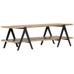 vidaXL Măsuță de cafea, 115 x 60 x 40 cm, lemn masiv reciclat vidaXL Măsuță de cafea, 115 x 60 x 40 cm, lemn masiv reciclat