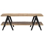 vidaXL Măsuță de cafea, 115 x 60 x 40 cm, lemn masiv reciclat vidaXL Măsuță de cafea, 115 x 60 x 40 cm, lemn masiv reciclat
