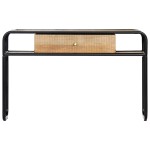 vidaXL Masă consolă, 118 x 30 x 75 cm, lemn masiv de mango vidaXL Masă consolă, 118 x 30 x 75 cm, lemn masiv de mango
