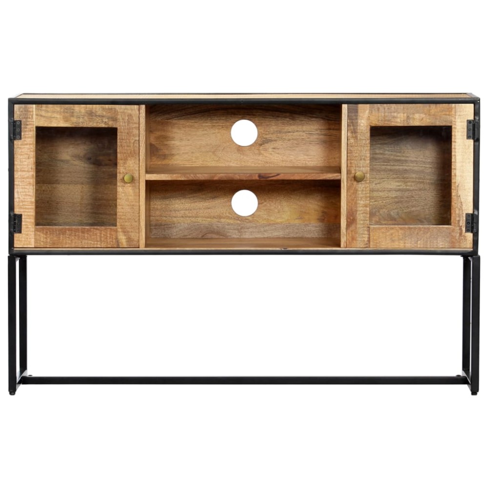 vidaXL Comodă TV, 120 x 30 x 75 cm, lemn masiv reciclat