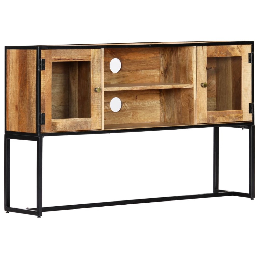 vidaXL Comodă TV, 120 x 30 x 75 cm, lemn masiv reciclat