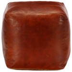 vidaXL Taburet, cafeniu, 40x40x40 cm piele naturală de capră vidaXL Taburet, cafeniu, 40x40x40 cm piele naturală de capră