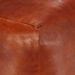 vidaXL Taburet, cafeniu, 40x40x40 cm piele naturală de capră vidaXL Taburet, cafeniu, 40x40x40 cm piele naturală de capră