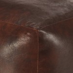 vidaXL Taburet maro închis 40x40x40 cm piele naturală de capră vidaXL Taburet maro închis 40x40x40 cm piele naturală de capră