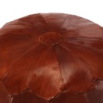 vidaXL Taburet, cafeniu-roșiatic, 40x35 cm, piele naturală de capră vidaXL Taburet, cafeniu-roșiatic, 40x35 cm, piele naturală de capră