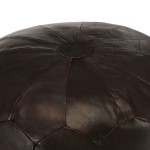 vidaXL Fotoliu puf, maro închis, 40 x 35 cm, piele naturală de capră vidaXL Fotoliu puf, maro închis, 40 x 35 cm, piele naturală de capră