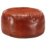 vidaXL Taburet, cafeniu, 60 x 30 cm, piele naturală de capră vidaXL Taburet, cafeniu, 60 x 30 cm, piele naturală de capră