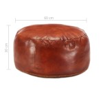 vidaXL Taburet, cafeniu, 60 x 30 cm, piele naturală de capră vidaXL Taburet, cafeniu, 60 x 30 cm, piele naturală de capră