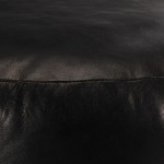 vidaXL Fotoliu puf, negru, 60 x 30 cm, piele naturală de capră vidaXL Fotoliu puf, negru, 60 x 30 cm, piele naturală de capră