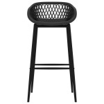 vidaXL Scaune de bar, 2 buc, negru