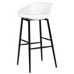vidaXL Scaune de bar, 2 buc, alb vidaXL Scaune de bar, 2 buc, alb