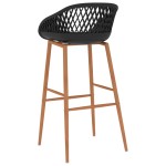 vidaXL Scaune de bar, 2 buc, negru vidaXL Scaune de bar, 2 buc, negru