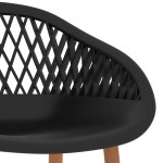 vidaXL Scaune de bar, 2 buc, negru vidaXL Scaune de bar, 2 buc, negru