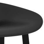 vidaXL Scaune de bar, 2 buc, negru