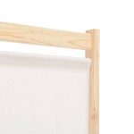 vidaXL Paravan de cameră cu 4 panouri, crem, 160x170x4 cm, textil vidaXL Paravan de cameră cu 4 panouri, crem, 160x170x4 cm, textil