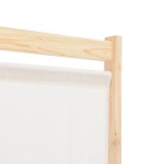 vidaXL Paravan cameră, 6 panouri, crem, 240x170 x4 cm, material textil vidaXL Paravan cameră, 6 panouri, crem, 240x170 x4 cm, material textil